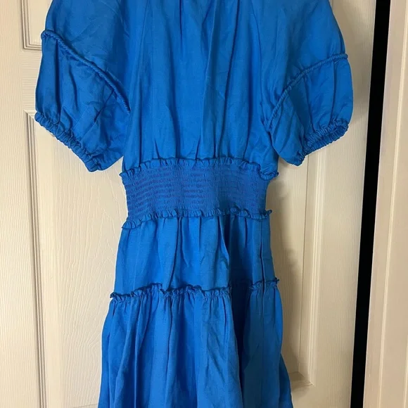 Karl Lagerfeld NWT Women’s tie- neck smock waist dress size 2 - Picture 14 of 15